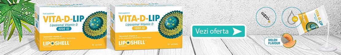 Vitamina D Lipozomala VITA-D-LIP 1000UI, 30 plicuri LIPOSHELL